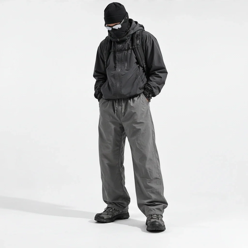 Sough - Unisex Water-Repellent & Quick-Dry Reflective Walking Trousers - Light Grey