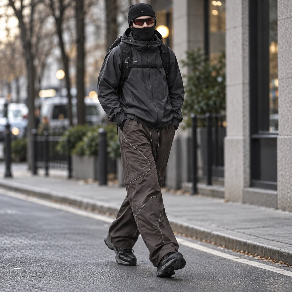 Sough - Unisex Water-Repellent & Quick-Dry Reflective Walking Trousers - Mist Purple