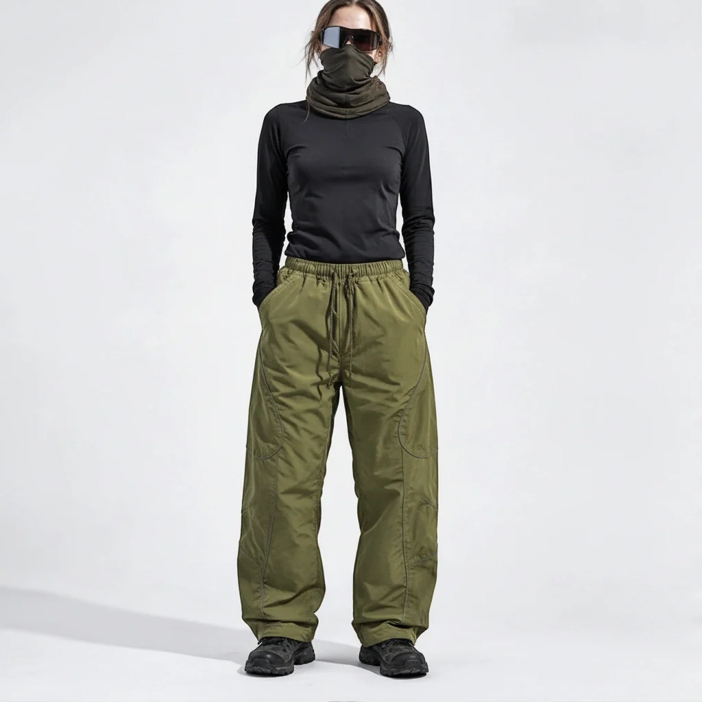 Sough - Unisex Water-Repellent & Quick-Dry Reflective Walking Trousers - Olive Green