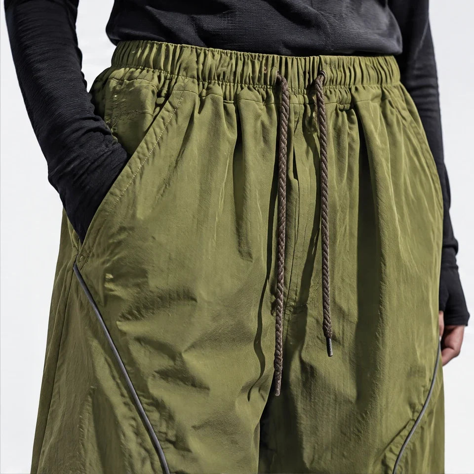 Sough - Unisex Water-Repellent & Quick-Dry Reflective Walking Trousers - Olive Green