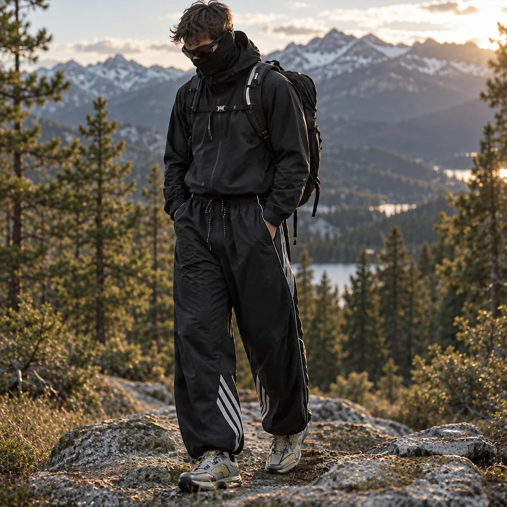 Lash - Unisex Water-Repellent & Quick-Dry Reflective Hiking Trousers - Black