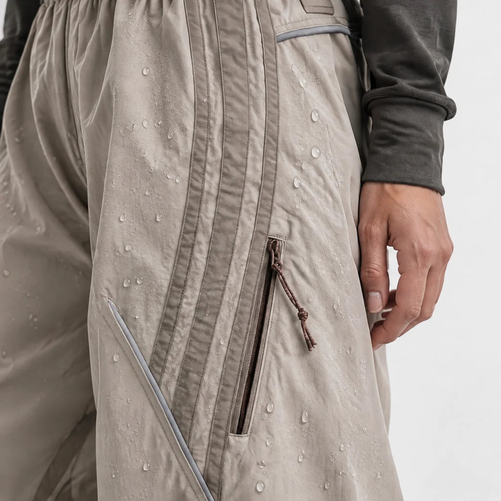 Lash - Unisex Water-Repellent & Quick-Dry Reflective Hiking Trousers - Khaki