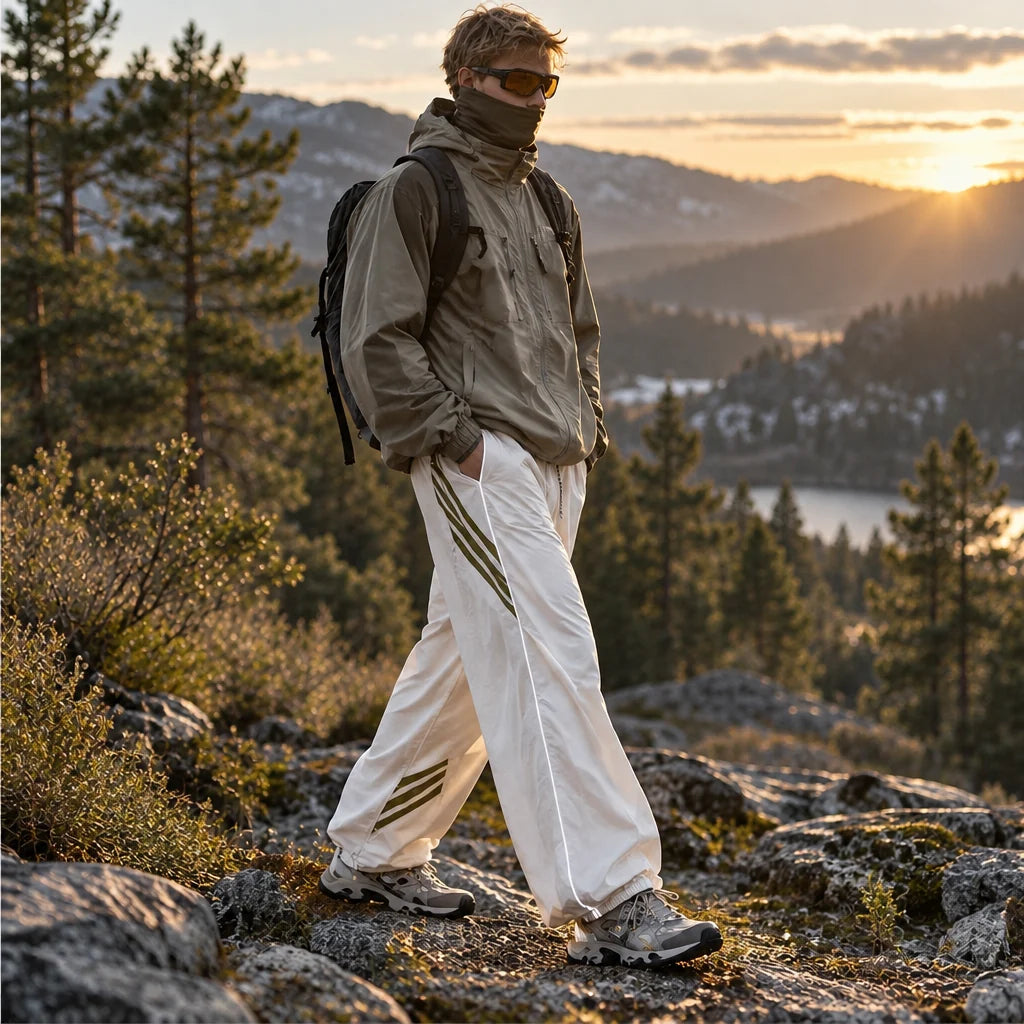 Lash - Unisex Water-Repellent & Quick-Dry Reflective Hiking Trousers - Light Khaki
