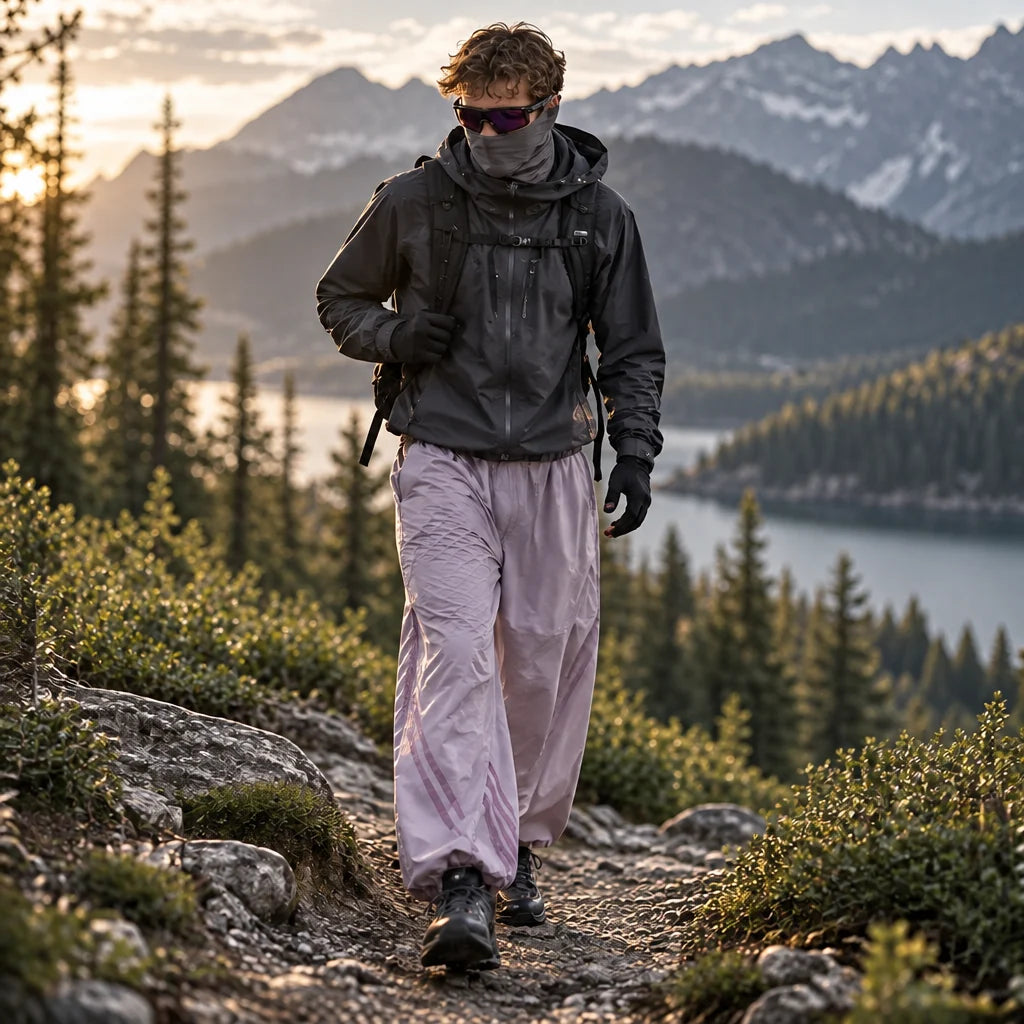Lash - Unisex Water-Repellent & Quick-Dry Reflective Hiking Trousers - Purple Pink