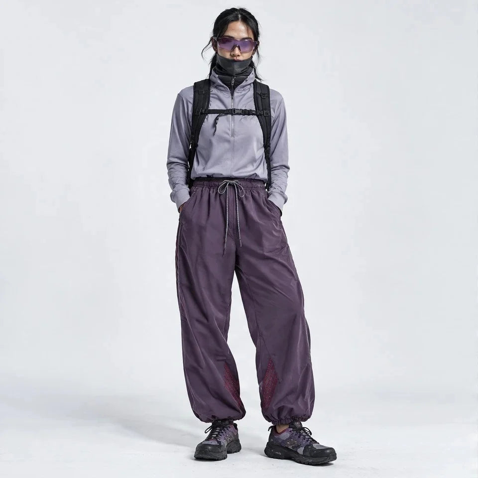 Lash - Unisex Water-Repellent & Quick-Dry Reflective Hiking Trousers - Purple