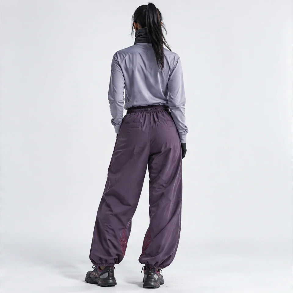 Lash - Unisex Water-Repellent & Quick-Dry Reflective Hiking Trousers - Purple