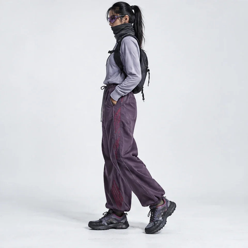 Lash - Unisex Water-Repellent & Quick-Dry Reflective Hiking Trousers - Purple