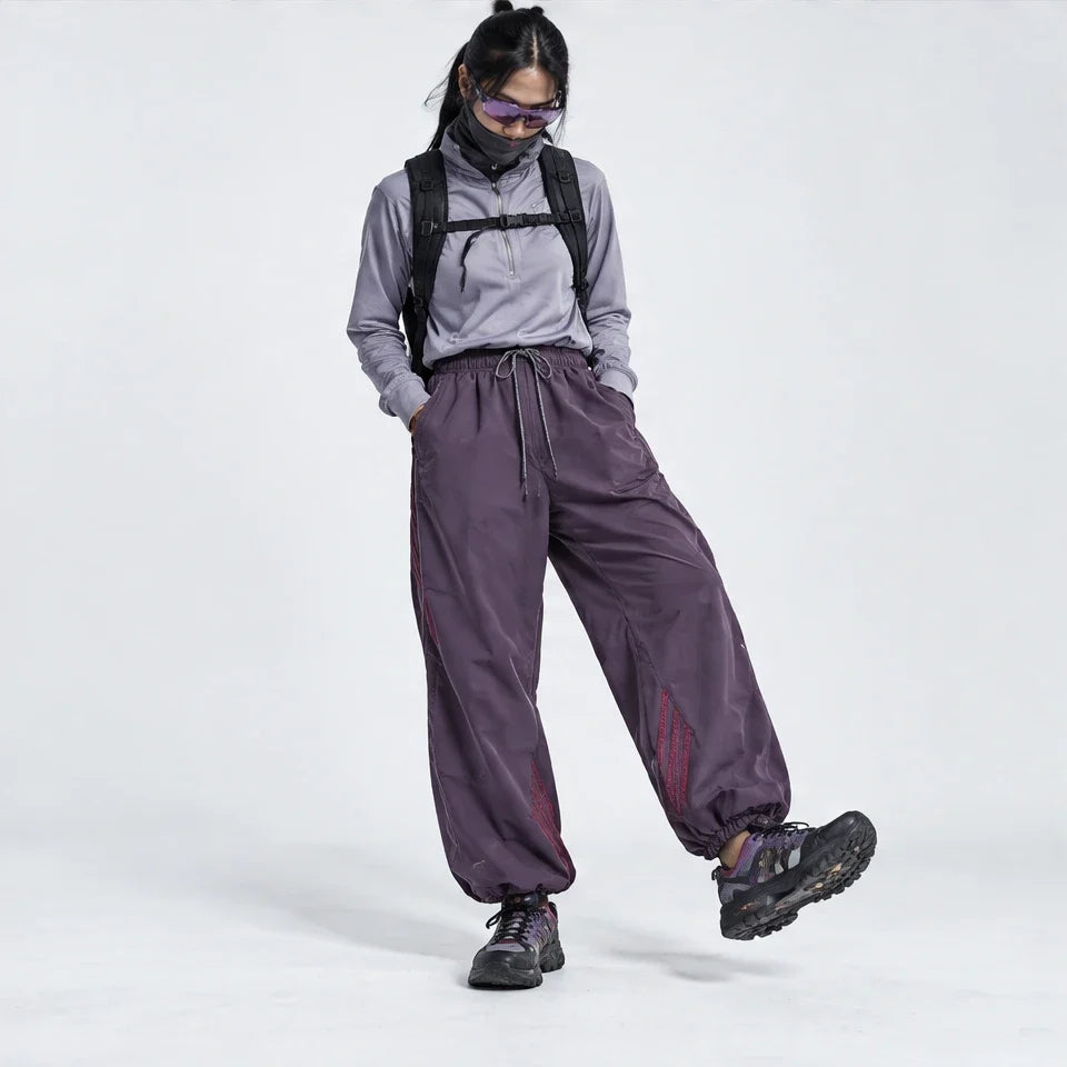 Lash - Unisex Water-Repellent & Quick-Dry Reflective Hiking Trousers - Purple