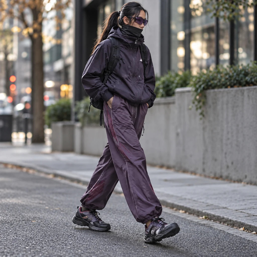 Lash - Unisex Water-Repellent & Quick-Dry Reflective Hiking Trousers - Purple