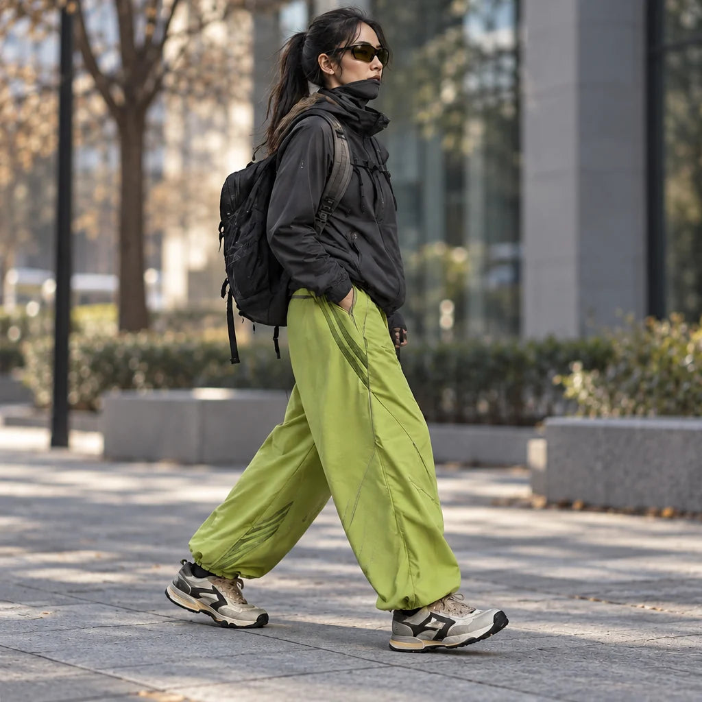 Lash - Unisex Water-Repellent & Quick-Dry Reflective Hiking Trousers - Yellow Green