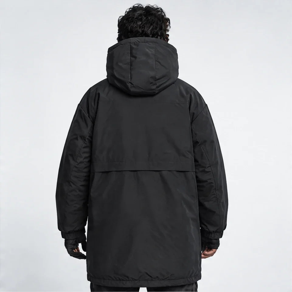 Spindrift - Mens Windproof Breathable & Duck Down Waterproof Coat - Black