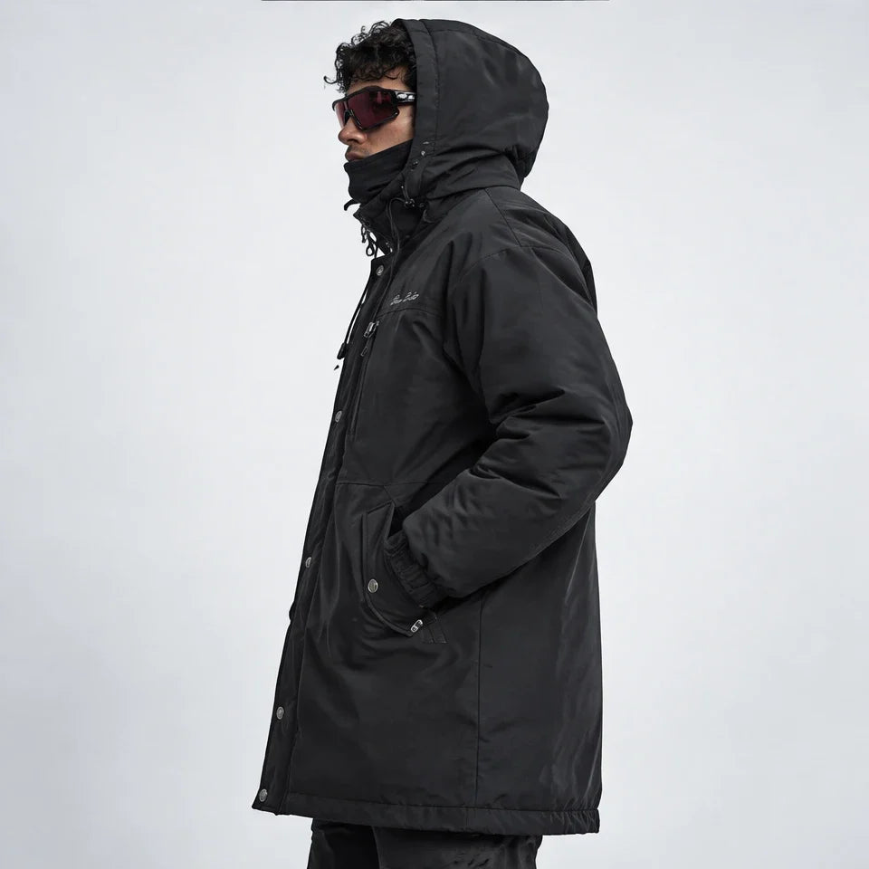 Spindrift - Mens Windproof Breathable & Duck Down Waterproof Coat - Black