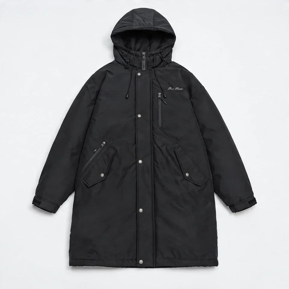 Spindrift - Mens Windproof Breathable & Duck Down Waterproof Coat - Black