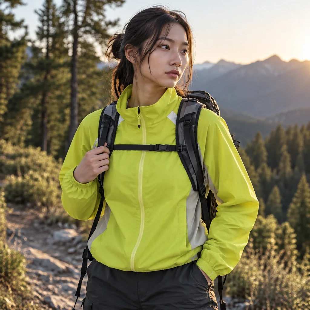 Wuther - Unisex Water-Repellent & Windproof 10K Lightweight Jacket - Yellow Green