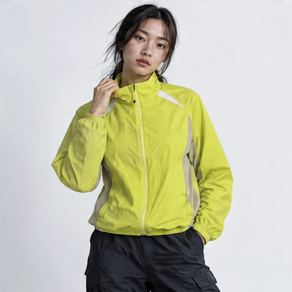 Wuther - Unisex Water-Repellent & Windproof 10K Lightweight Jacket - Yellow Green