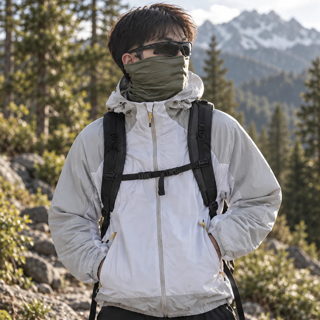 Gird - Unisex Water-Repellent & Windproof UPF50+ Lightweight Jacket - Light Grey
