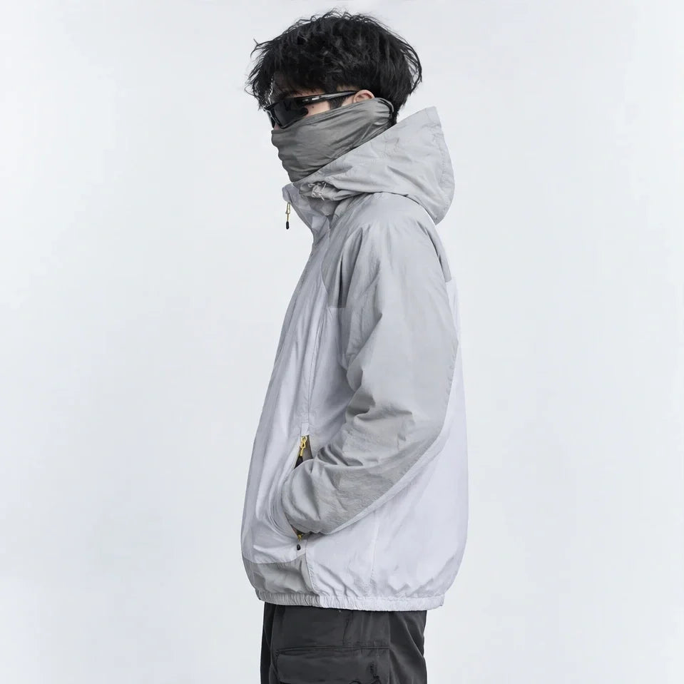 Gird - Unisex Water-Repellent & Windproof UPF50+ Lightweight Jacket - Light Grey