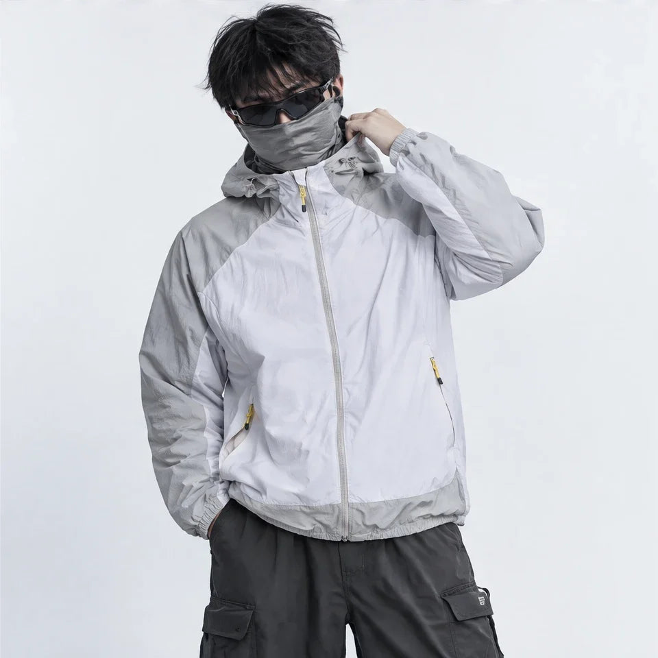 Gird - Unisex Water-Repellent & Windproof UPF50+ Lightweight Jacket - Light Grey