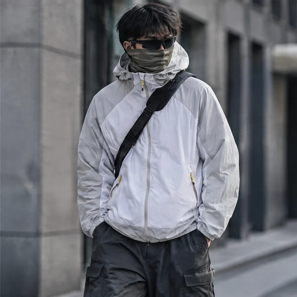 Gird - Unisex Water-Repellent & Windproof UPF50+ Lightweight Jacket - Light Grey
