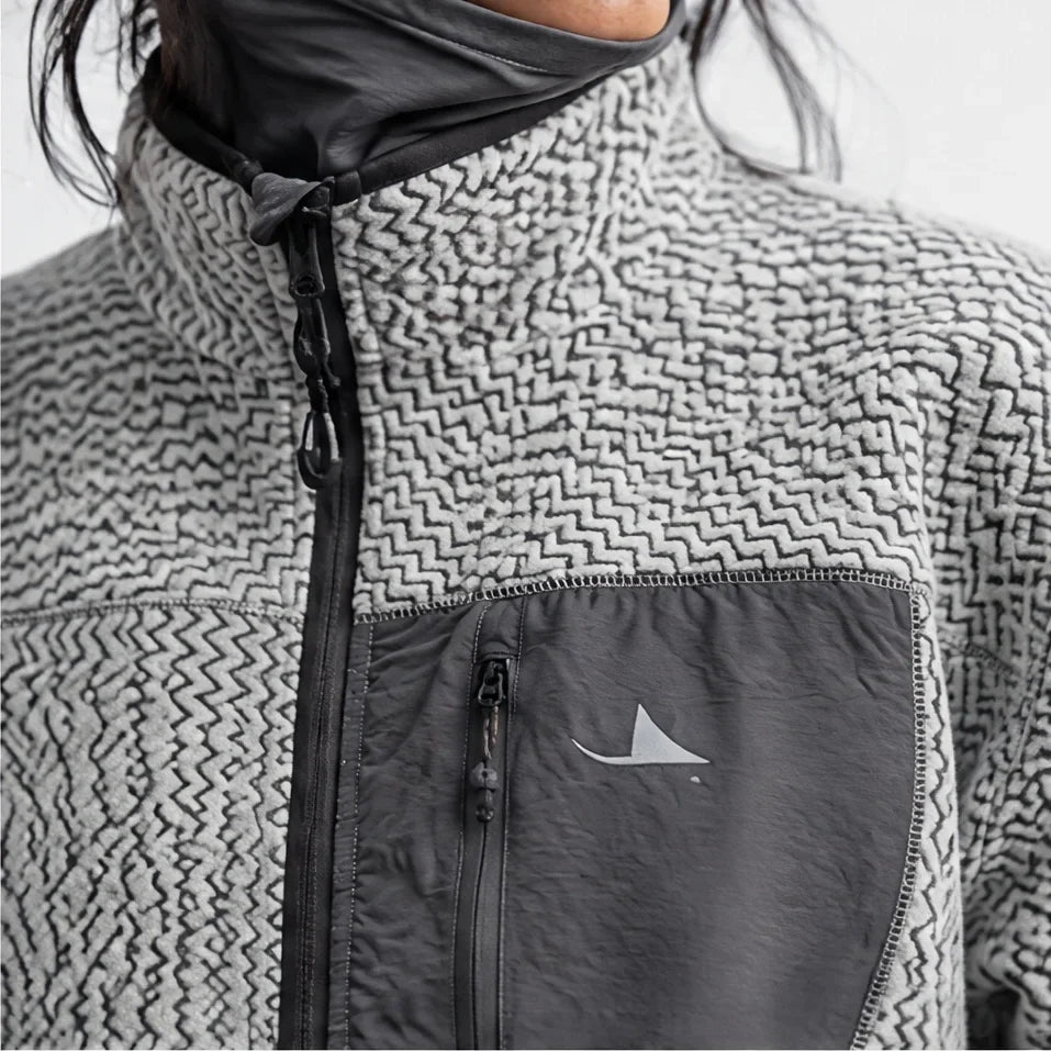 Knar - Unisex Quick-Dry Thermal Taped Seams Fleece Jacket - Light Grey