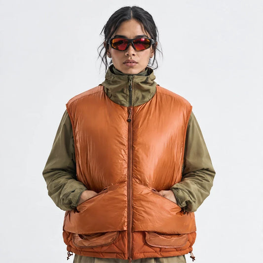 Gloom - Unisex Insulated Windproof Duck Down Puffer Jacket - Orange