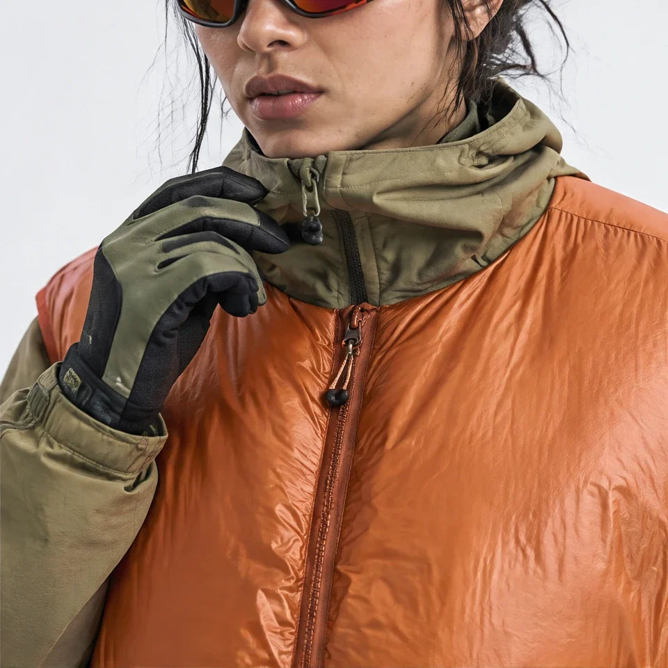 Gloom - Unisex Insulated Windproof Duck Down Puffer Jacket - Orange