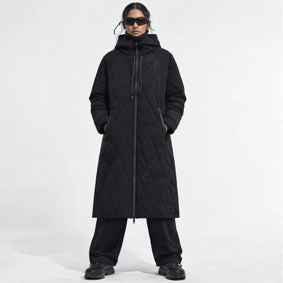 Thaw - Womens Waterproof Insulated Hooded Winter Coat - Black