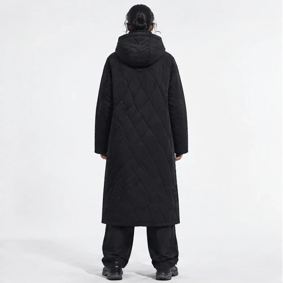 Thaw - Womens Waterproof Insulated Hooded Winter Coat - Black