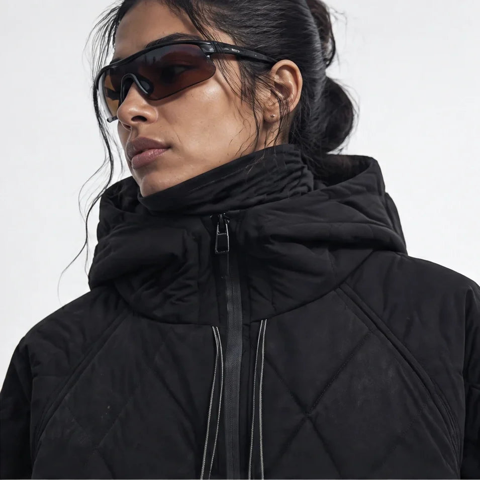Thaw - Womens Waterproof Insulated Hooded Winter Coat - Black