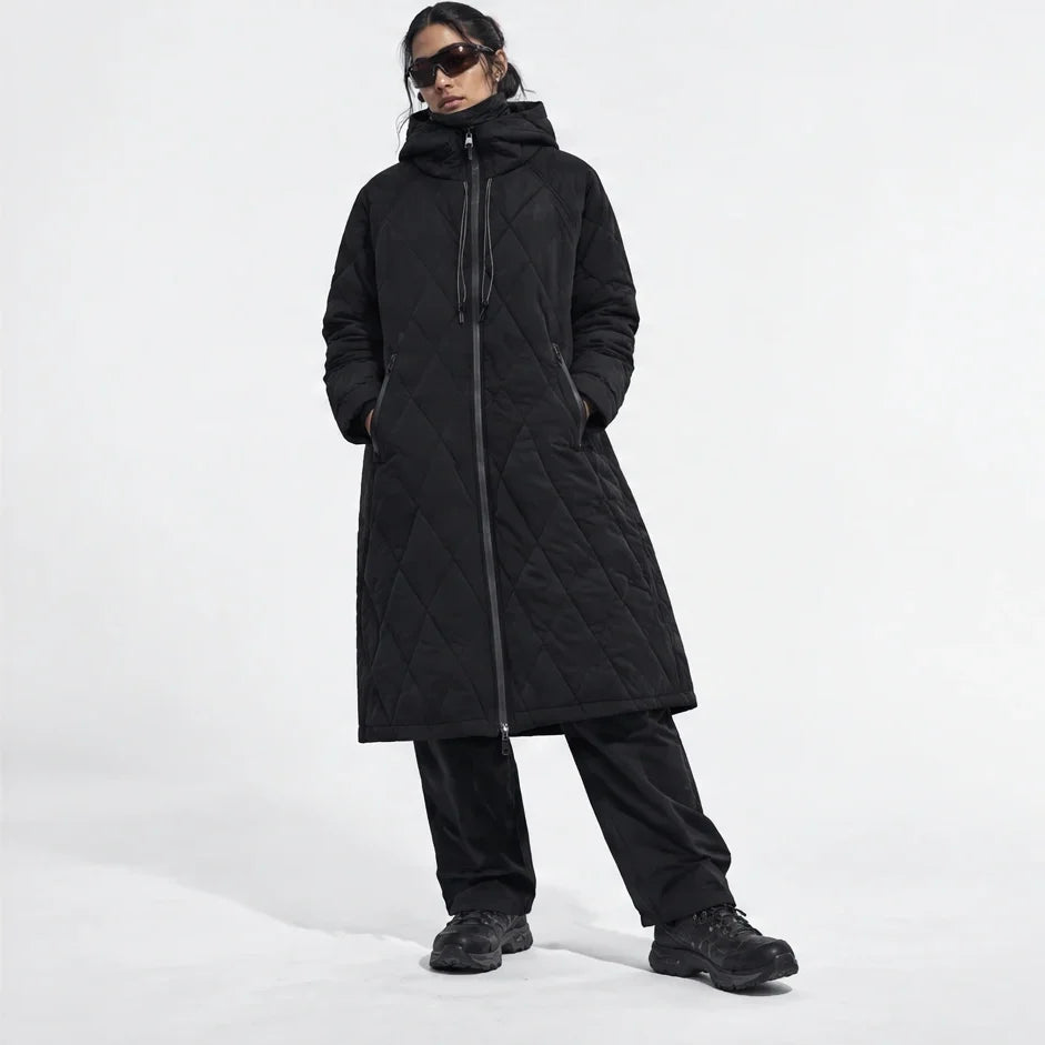 Thaw - Womens Waterproof Insulated Hooded Winter Coat - Black
