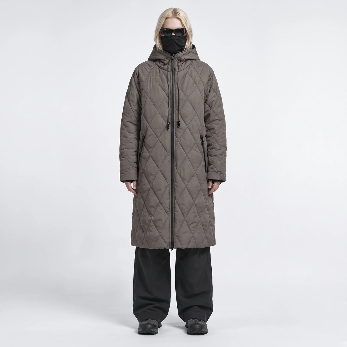 Thaw - Womens Waterproof Insulated Hooded Winter Coat - Grey