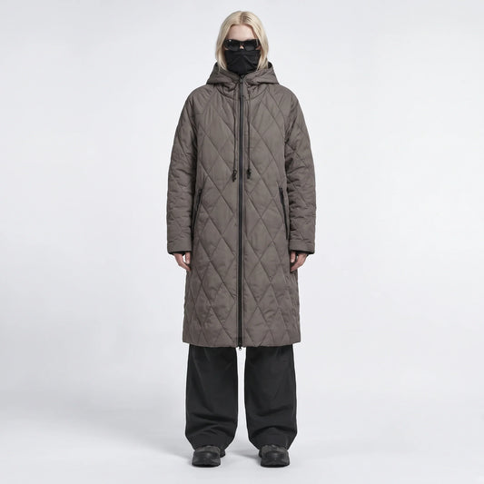 Thaw - Womens Waterproof Insulated Hooded Winter Coat - Grey