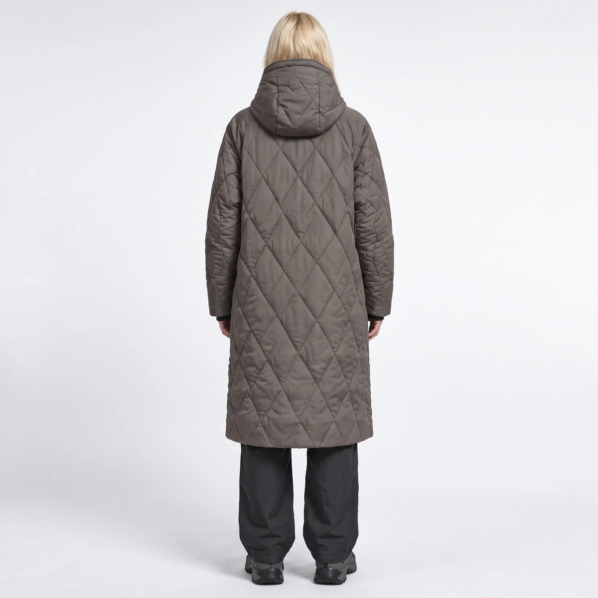 Thaw - Womens Waterproof Insulated Hooded Winter Coat - Grey