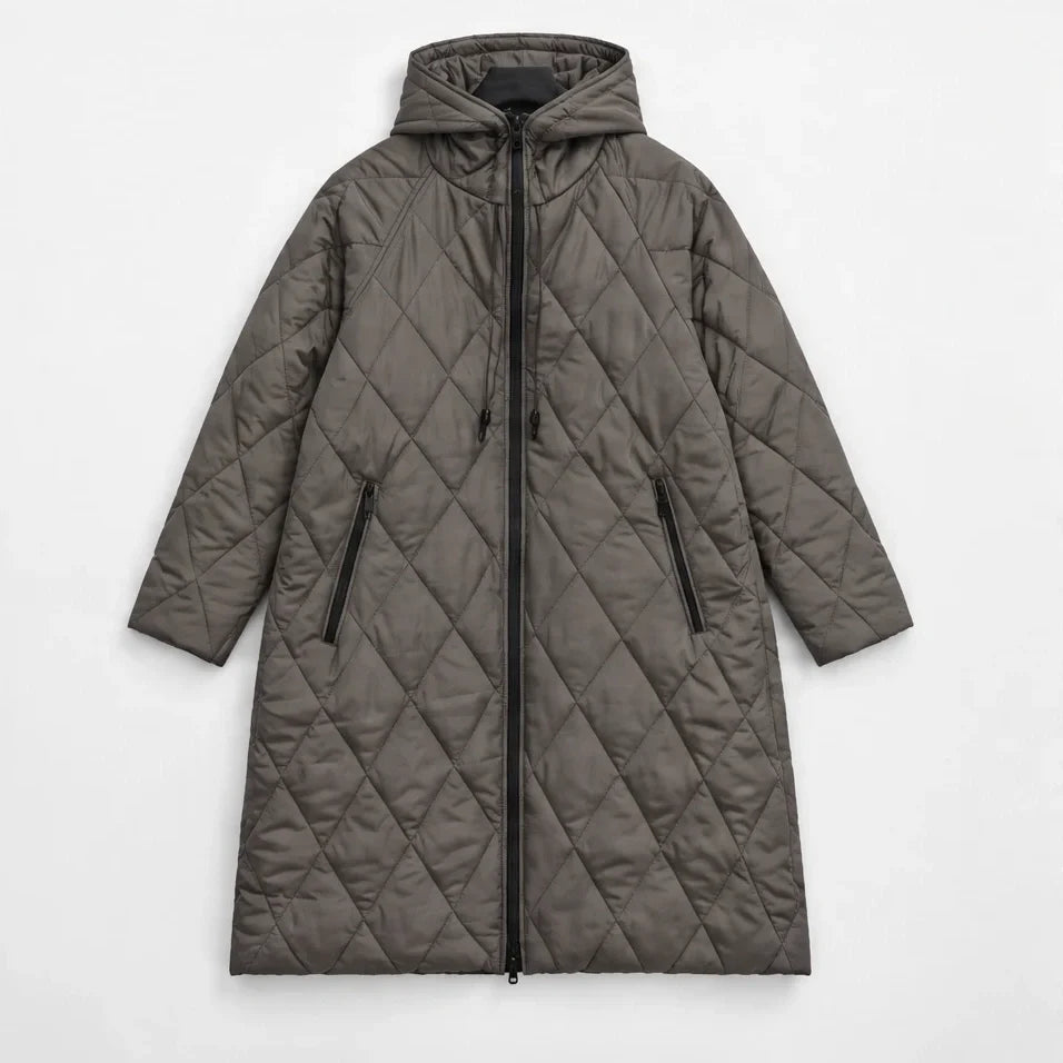 Thaw - Womens Waterproof Insulated Hooded Winter Coat - Grey