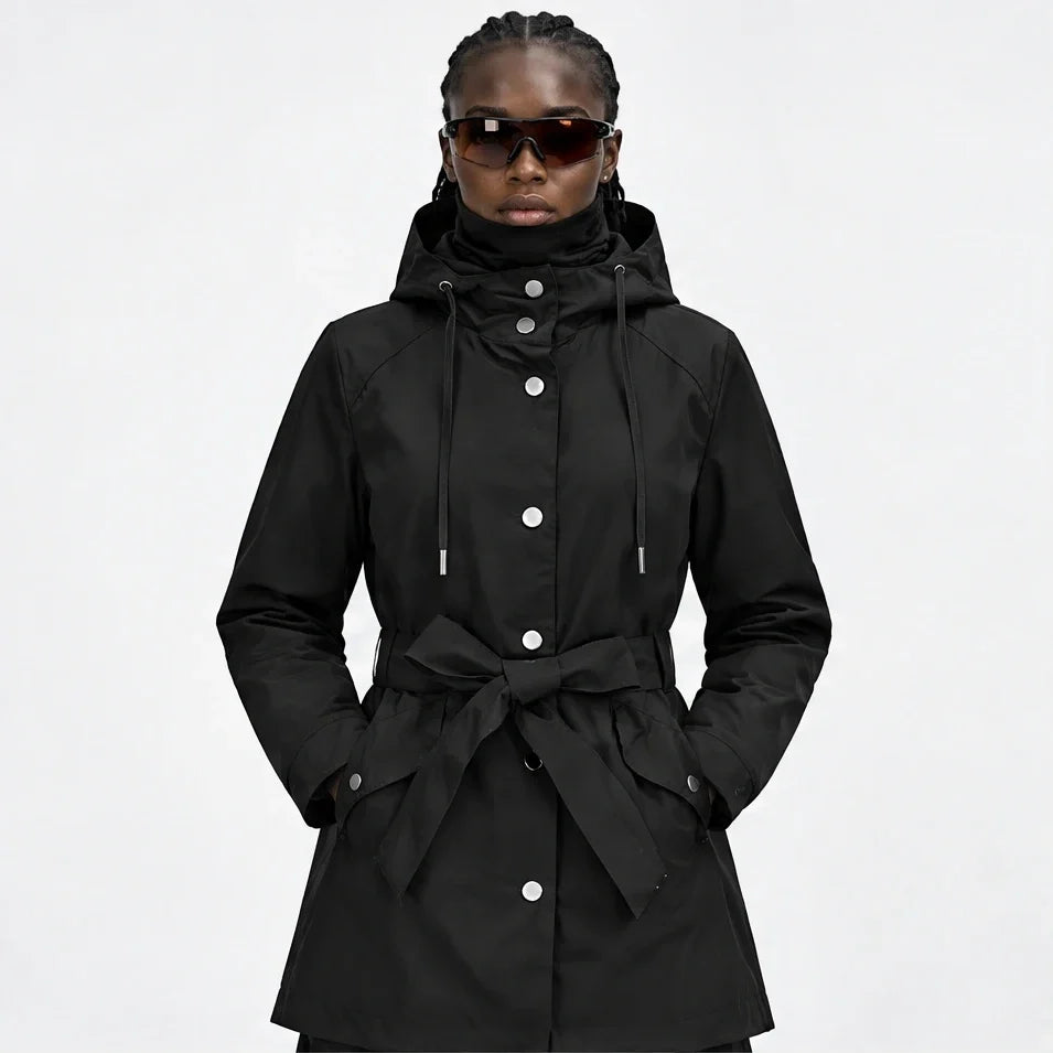 Bight - Womens Waterproof Relaxed Fit Rain Jacket - Black