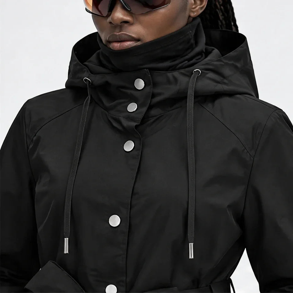 Bight - Womens Waterproof Relaxed Fit Rain Jacket - Black