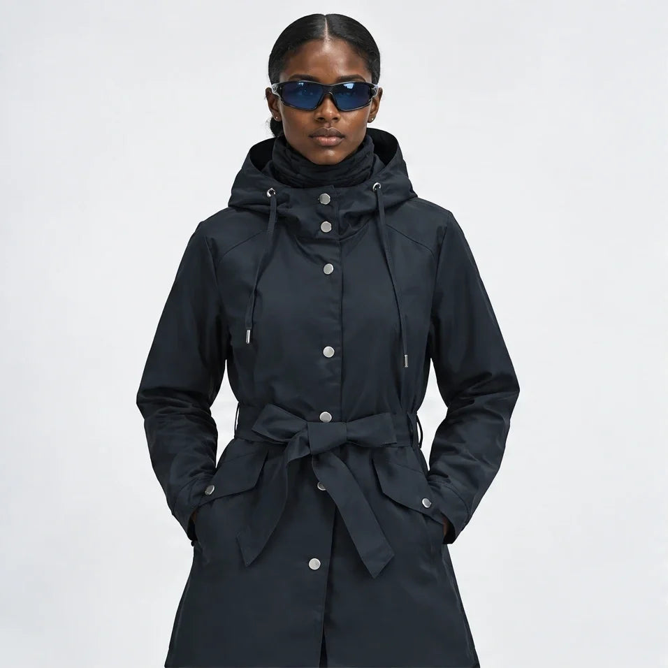 Bight - Womens Waterproof Relaxed Fit Rain Jacket - Navy Blue
