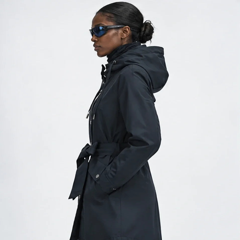 Bight - Womens Waterproof Relaxed Fit Rain Jacket - Navy Blue