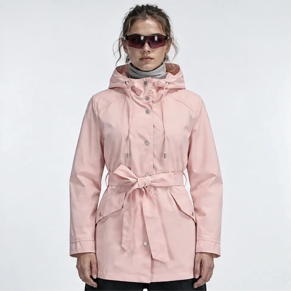 Bight - Womens Waterproof Relaxed Fit Rain Jacket - Pink