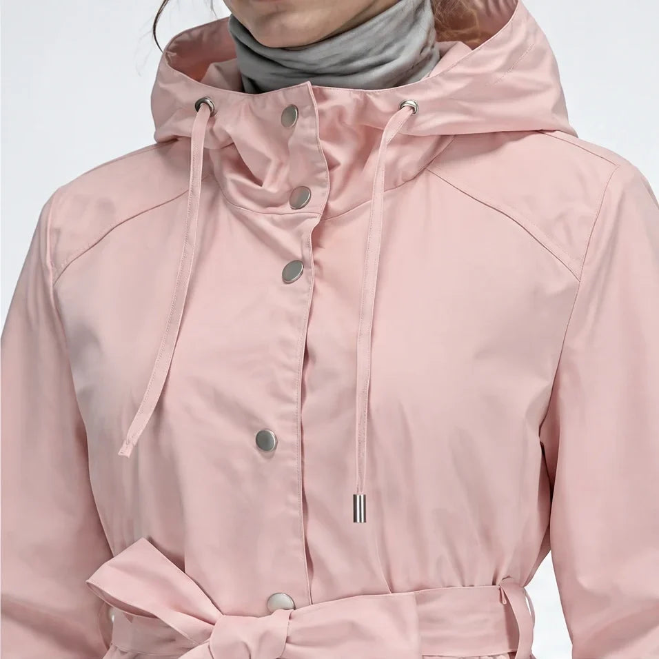 Bight - Womens Waterproof Relaxed Fit Rain Jacket - Pink