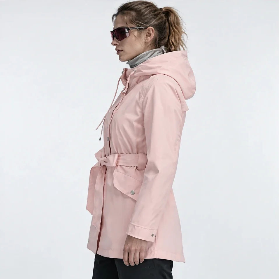 Bight - Womens Waterproof Relaxed Fit Rain Jacket - Pink
