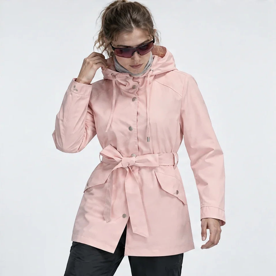 Bight - Womens Waterproof Relaxed Fit Rain Jacket - Pink