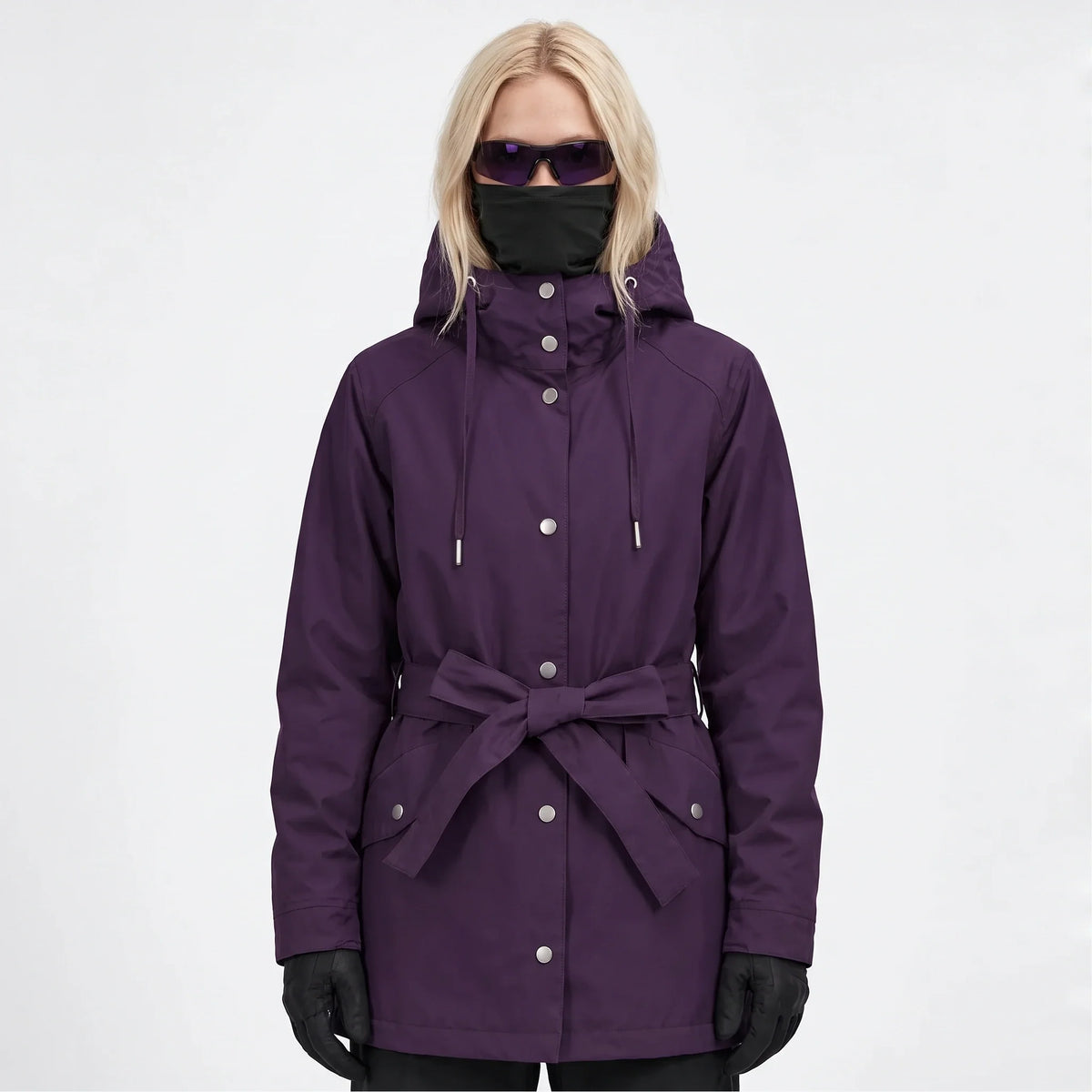 Bight - Womens Waterproof Relaxed Fit Rain Jacket - Purple
