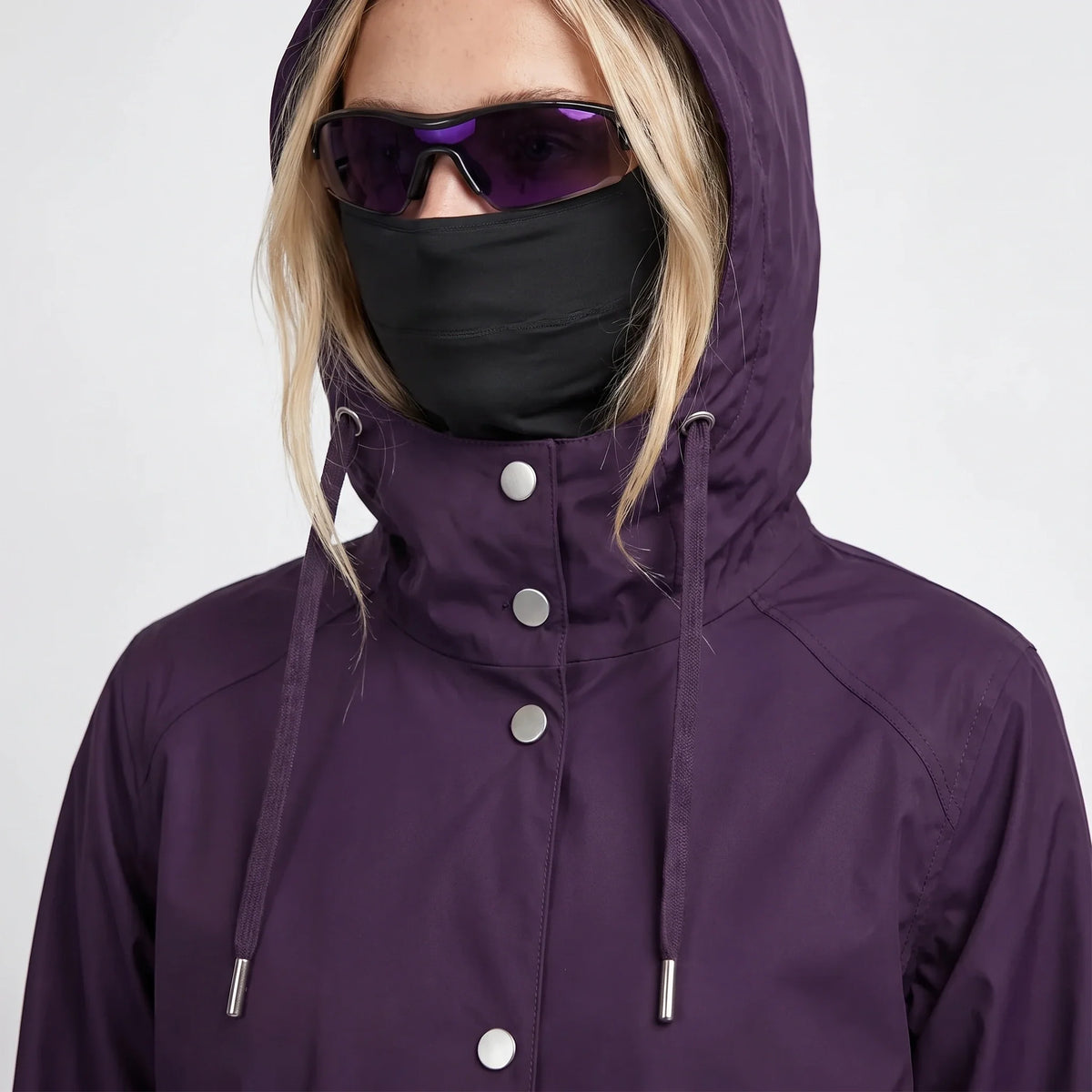 Bight - Womens Waterproof Relaxed Fit Rain Jacket - Purple