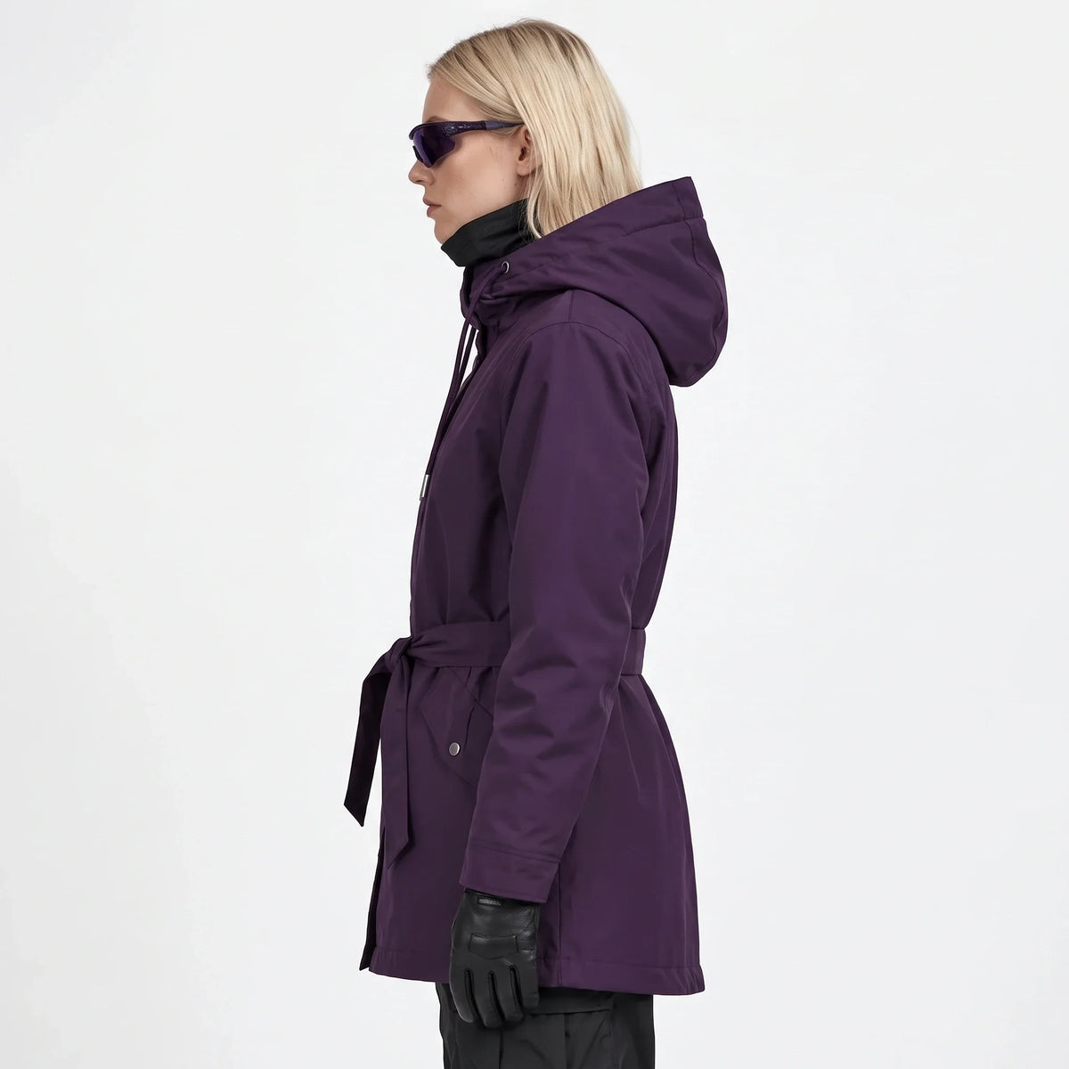 Bight - Womens Waterproof Relaxed Fit Rain Jacket - Purple