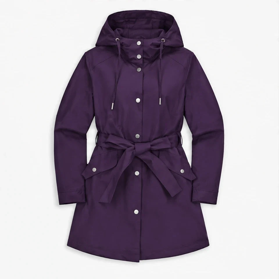Bight - Womens Waterproof Relaxed Fit Rain Jacket - Purple