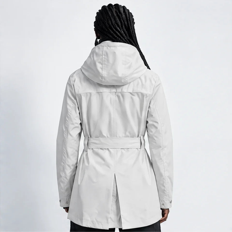 Bight - Womens Waterproof Relaxed Fit Rain Jacket - White