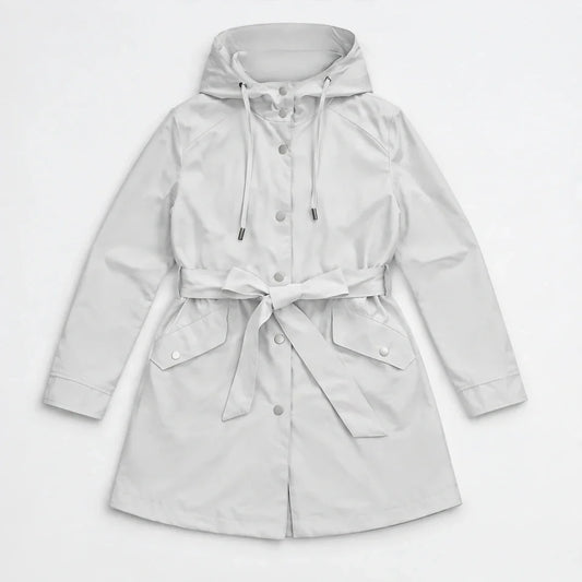 Bight - Womens Waterproof Relaxed Fit Rain Jacket - White