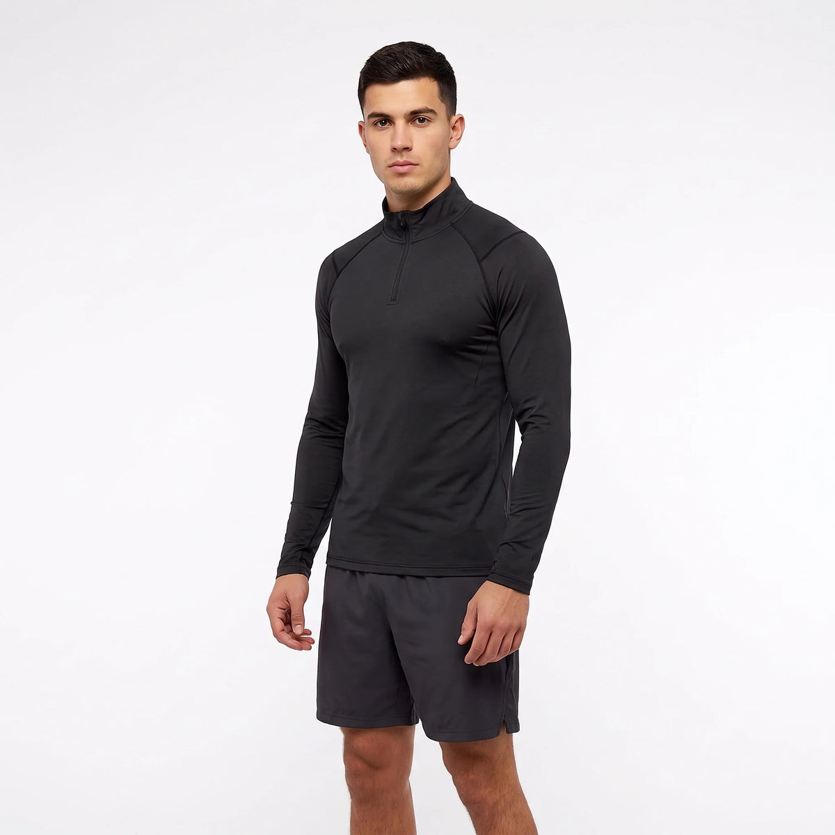 Ness - Mens Lightweight Quick-Dry Pullover Running Vest - Black