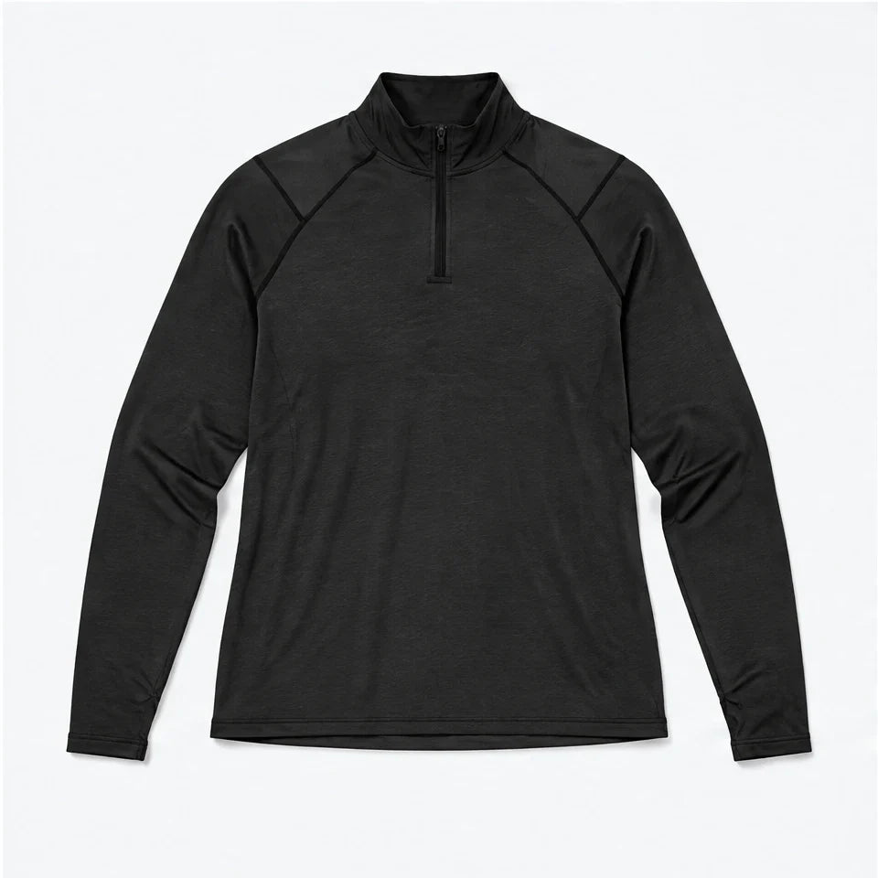 Ness - Mens Lightweight Quick-Dry Pullover Running Vest - Black